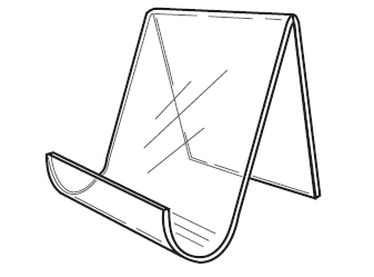 CURVED EASEL 3½”W X 5½”H-0