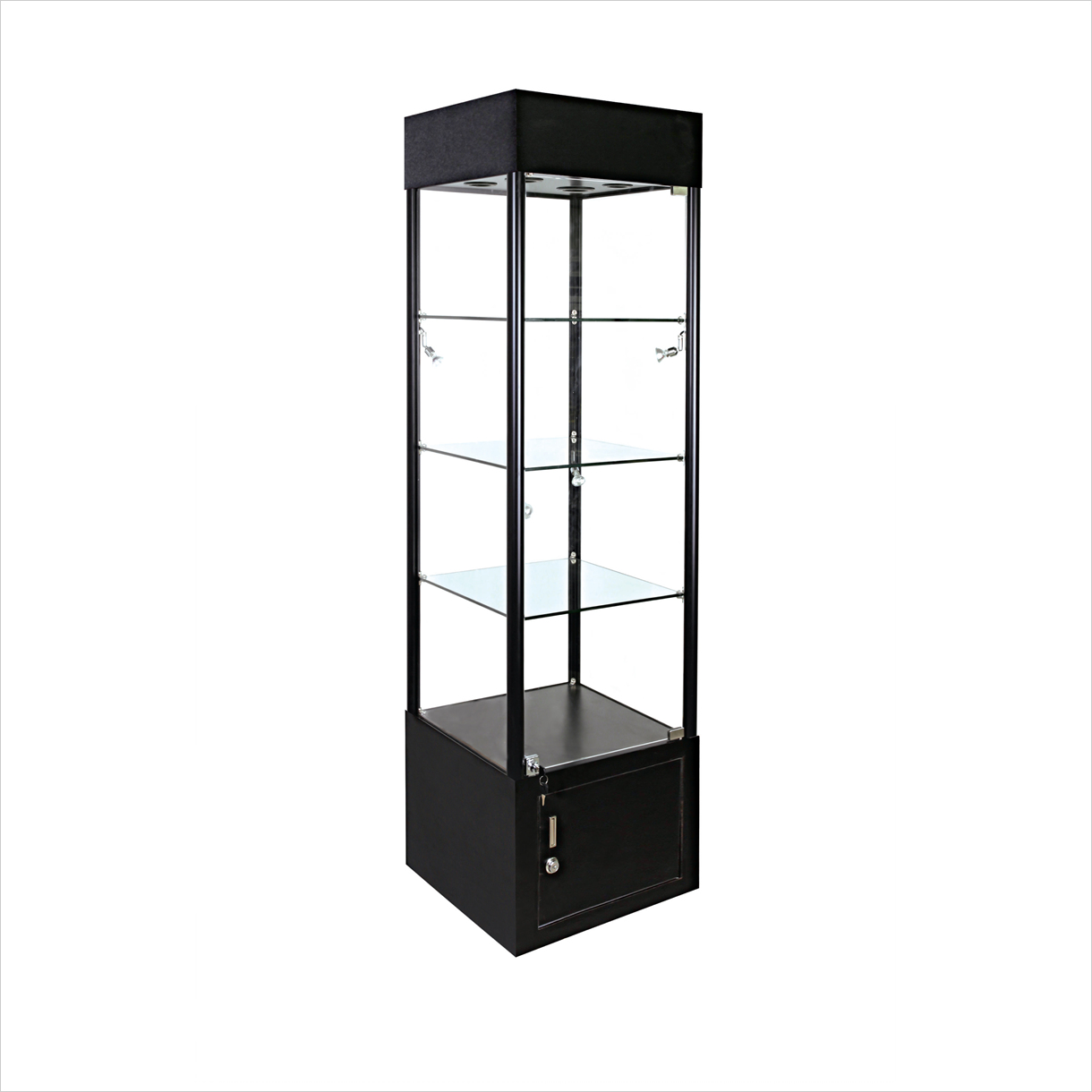 FRAMELESS TOWER CASE Detroit Store FIxture