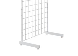 L-SHAPED GRIDWALL LEGS WHITE - Detroit Store Fixture Co. | Custom made ...