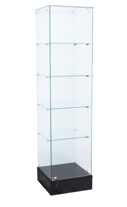 FRAMELESS GLASS FULL VISION TOWER - Detroit Store Fixture Co. | Custom ...