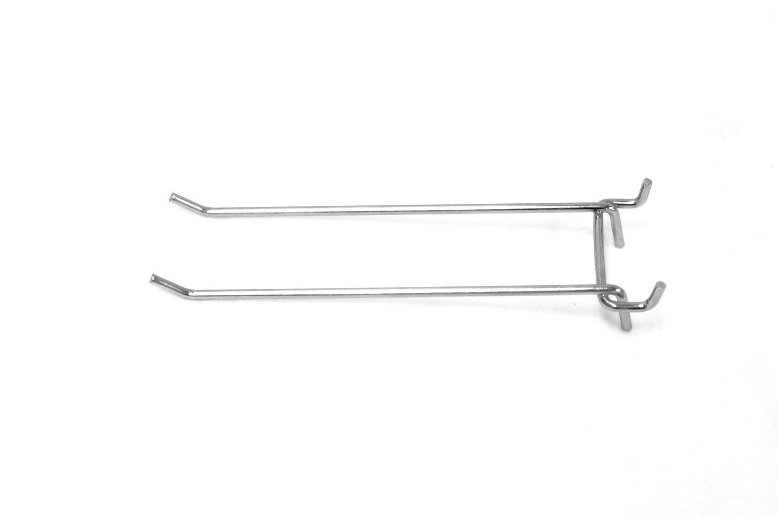 DOUBLE ARM PEGBOARD HOOK 4" Detroit Store Fixture Co. Custom made