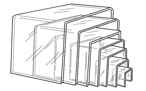 SET OF 7ACRYLIC RISERS