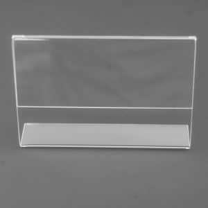 ACRYLIC SLANT BACK SIGN HOLDER 3 X 5