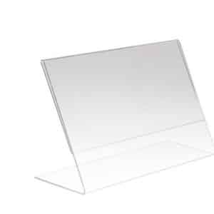 ACRYLIC SLANT BACK SIGN HOLDER 11 X 7