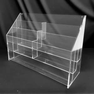 SIX POCKET THREE TIER BROCHURE HOLDER 8"W X 11"H