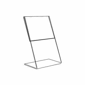 ACRYLIC SLANT BACK SIGN HOLDER 8 X 11