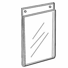 ACRYLIC WALLMOUNT SIGN HOLDER 8.5 X 11