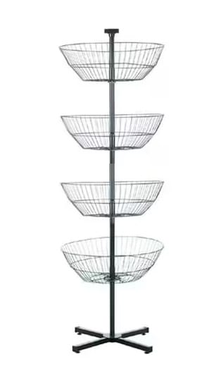 4 TIER REVOLVING WIRE DISPLAY