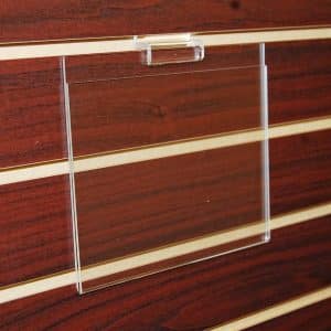 ACRYLIC SLATWALL SIGN HOLDER7 X 5