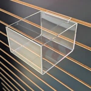 SLATWALL ACRYLIC SINGLE BIN