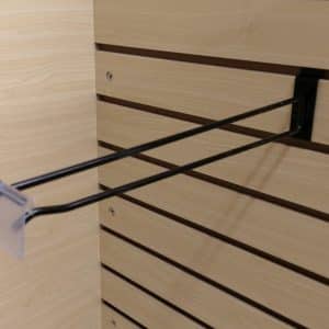 12" SLATWALL SCANNER HOOK BLACK