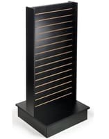 2 WAY SLATWALL MERCHANDISER BLACK