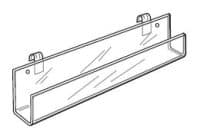 Gridwall J-RACK 23"L OPEN ENDED