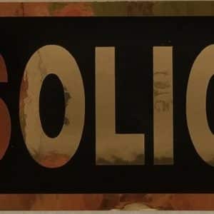 ADHESIVE INFORMATION SIGN