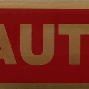 ADHESIVE INFORMATION SIGN