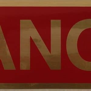 ADHESIVE INFORMATION SIGN