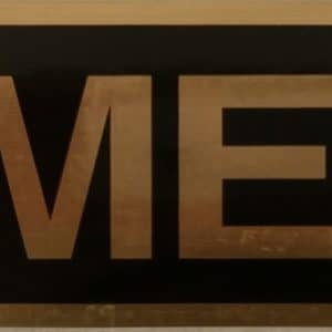 ADHESIVE INFORMATION SIGN