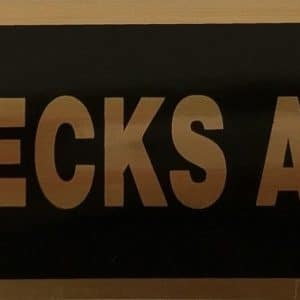 ADHESIVE INFORMATION SIGN