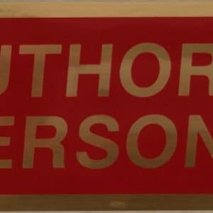 ADHESIVE INFORMATION SIGN