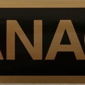 ADHESIVE INFORMATION SIGN