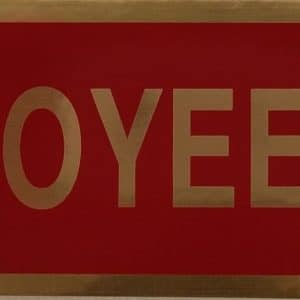 ADHESIVE INFORMATION SIGN