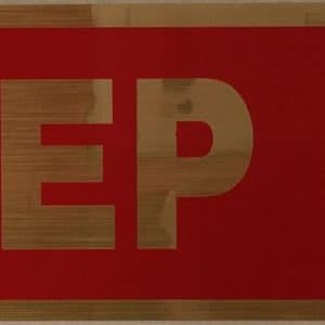 ADHESIVE INFORMATION SIGN