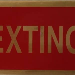 ADHESIVE INFORMATION SIGN