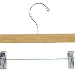 WOODEN SKIRT HANGER 14" MAPLE