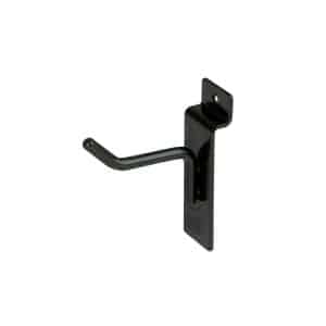 2" BLACK SLATWALL HOOK - 1/4"