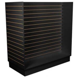 GONDOLA SLATWALL MERCHANDISER BLACK