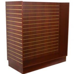 GONDOLA SLATWALL MERCHANDISER WALNUT