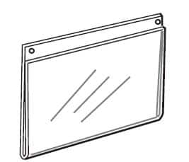ACRYLIC WALL MOUNT SIGN HOLDER 11 X 7