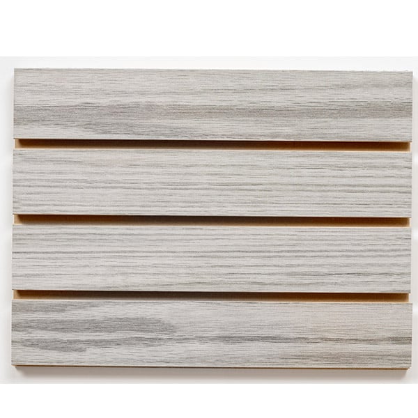 ASHEN OAK MELAMINE SLATWALL 4'H X 8'L
