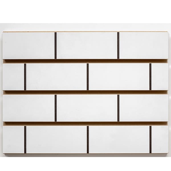 SUBWAY TILE MELAMINE SLATWALL 4'H X 8'L