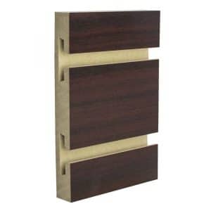 MAHOGANY MELAMINE SLATWALL 4'H X 8'L