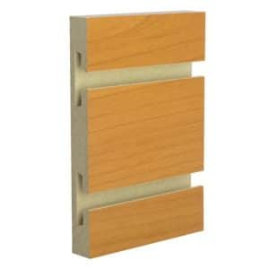 PEARWOOD MELAMINE SLATWALL 4'H X 8'L