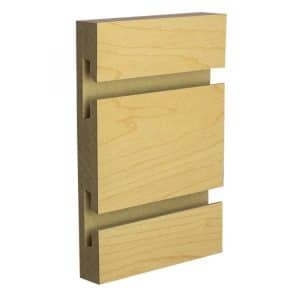 HARD ROCK MAPLE MELAMINE SLATWALL 4'H X 8'L