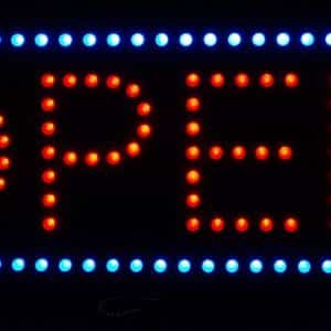 RECTANGULAR LED OPEN SIGN