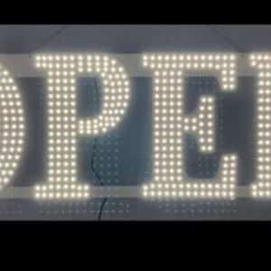 LED OPEN SIGN WHITE