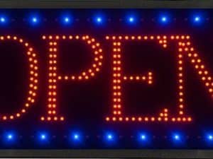 RECTANGULAR LED OPEN SIGN