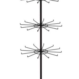 4 TIER SPINNER RACK 12 HOOK