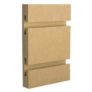 PAINT GRADE MELAMINE SLATWALL 4'H X 8'L