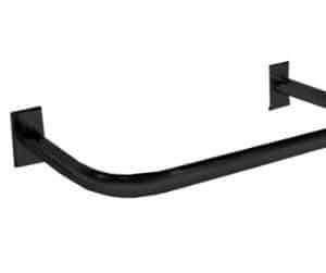 U-SHAPED ROUND HANGRAIL BLACK