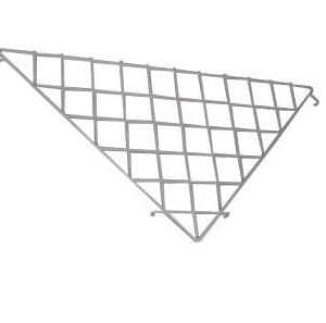 TRIANGULAR Gridwall SHELF WHITE