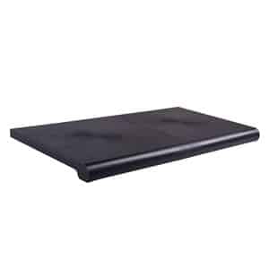 BULLNOSE PLASTIC SHELF BLACK