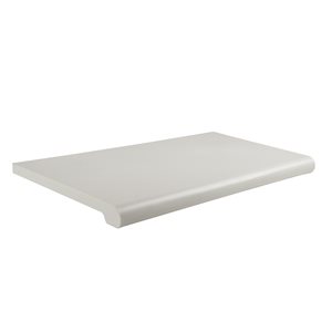 BULLNOSE PLASTIC SHELF WHITE