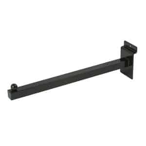 12" SQUARE SLATWALL FACEOUT BLACK