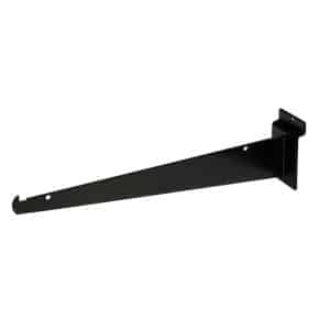 12" SLATWALL SHELF BRACKET, BLACK