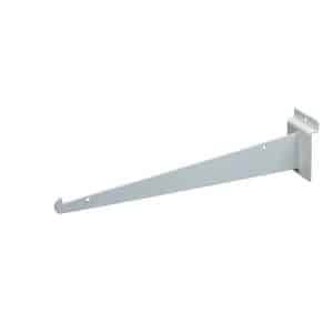 14" SLATWALL SHELF BRACKET, WHITE