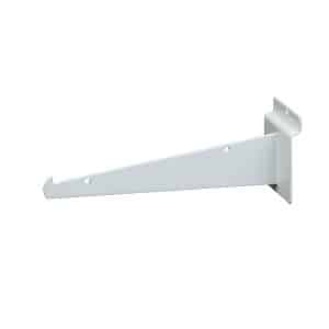 8" SLATWALL SHELF BRACKET, WHITE